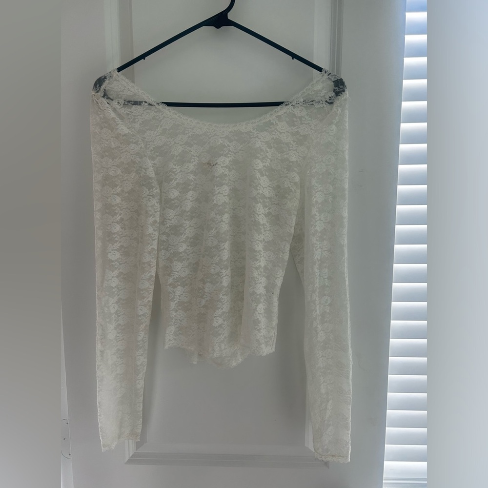 John Galt lace long sleeve top